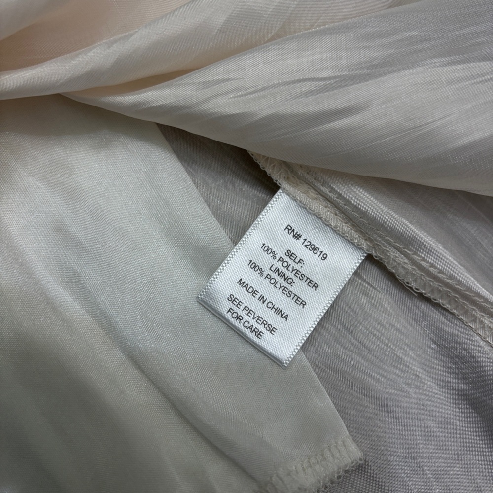Bundle 3 or more Cream Midi A-Line Skirt for Weddings - Picture 3 of 4